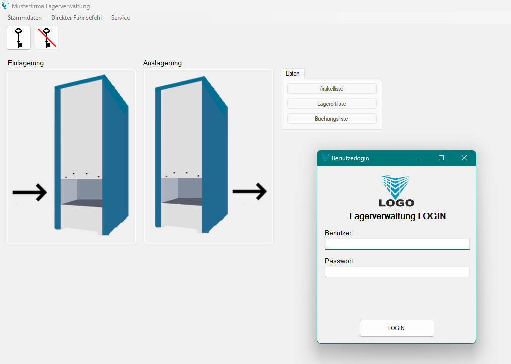 NQ-Lagerverwaltung Login